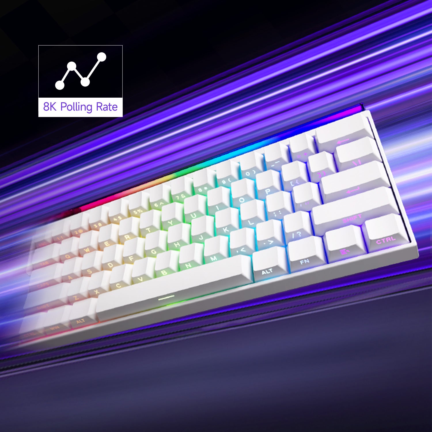 Veekos Shine60 HE Magnetic Keyboard 8k Polling Rate