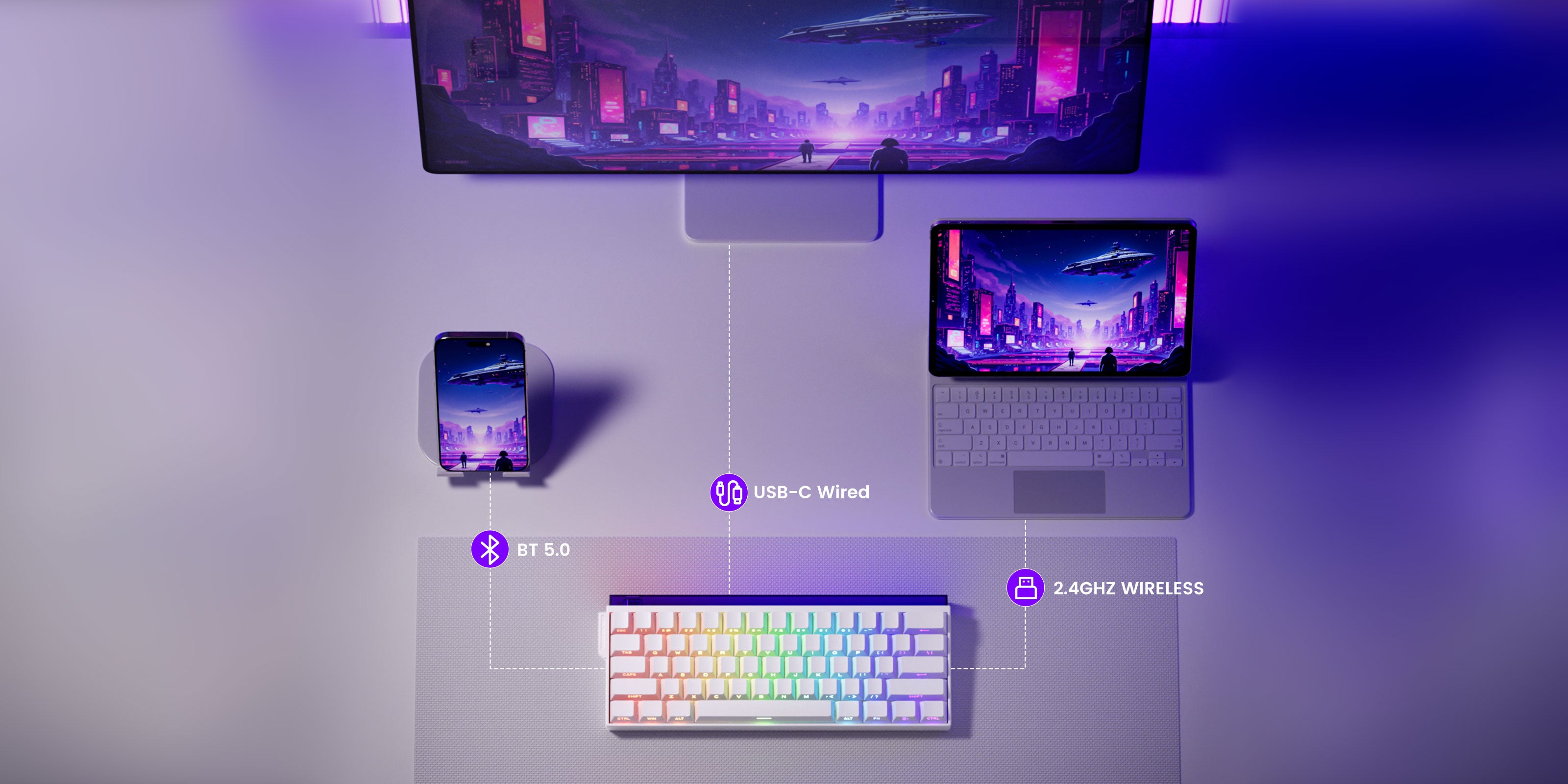 Veekos Shine60 HE Magnetic Keyboard Multi Mode