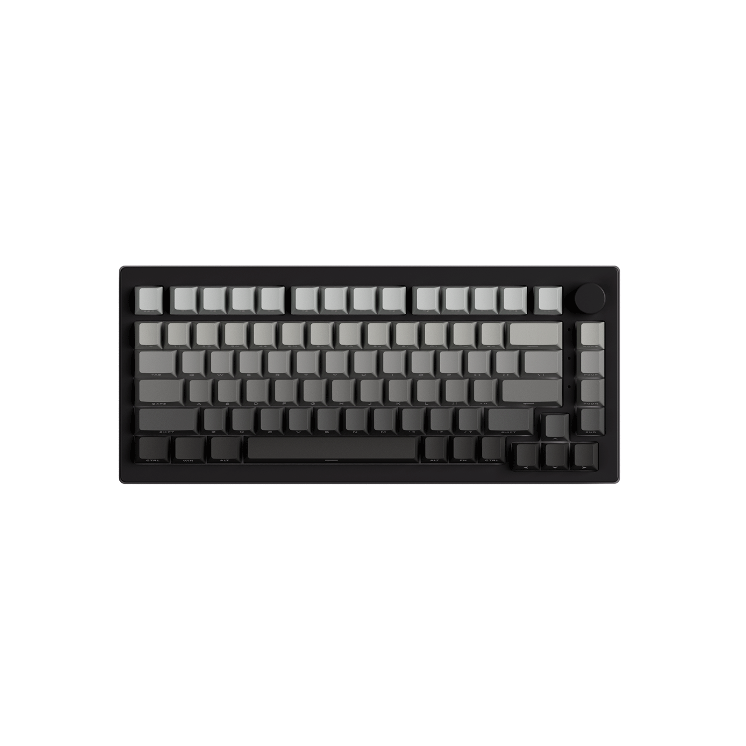 Black Gradient Keycap Set Install on the 75% Keyboard
