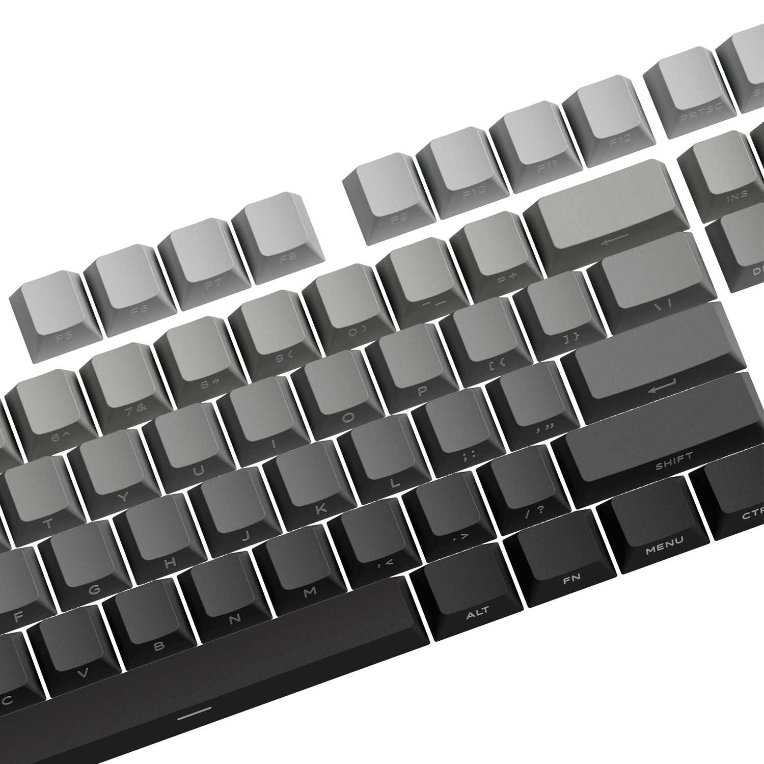 Black Gradient Keycap Set (135-Key)