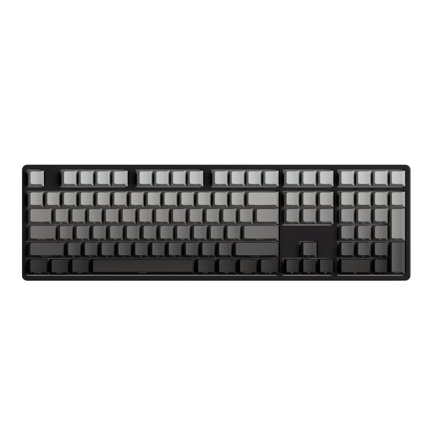 Black Gradient Keycap Set Install on the Full Size Keyboard