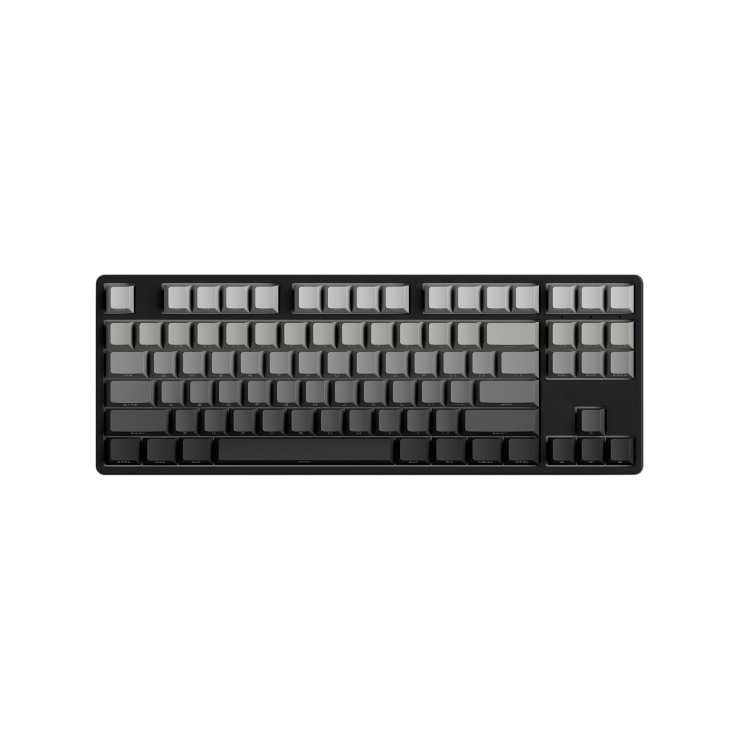 Black Gradient Keycap Set Install on the TKL Keyboard
