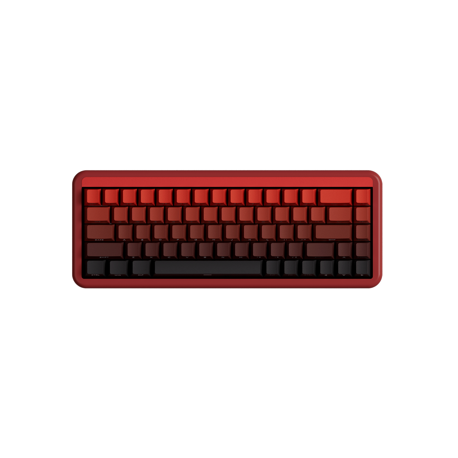 Blaze Gradient Keycap Set Install on the 60% Keyboard