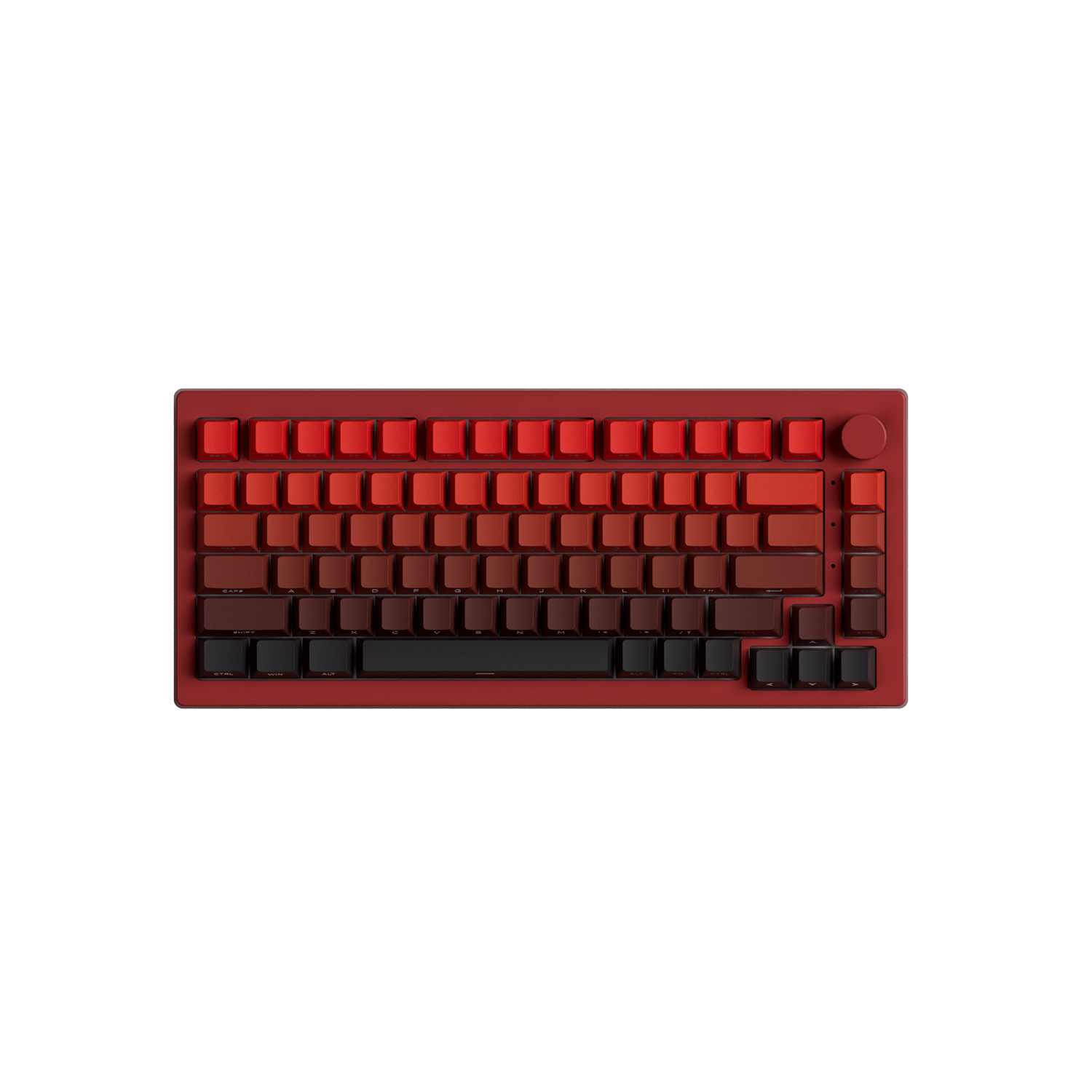 Blaze Gradient Keycap Set Install on the 75% Keyboard