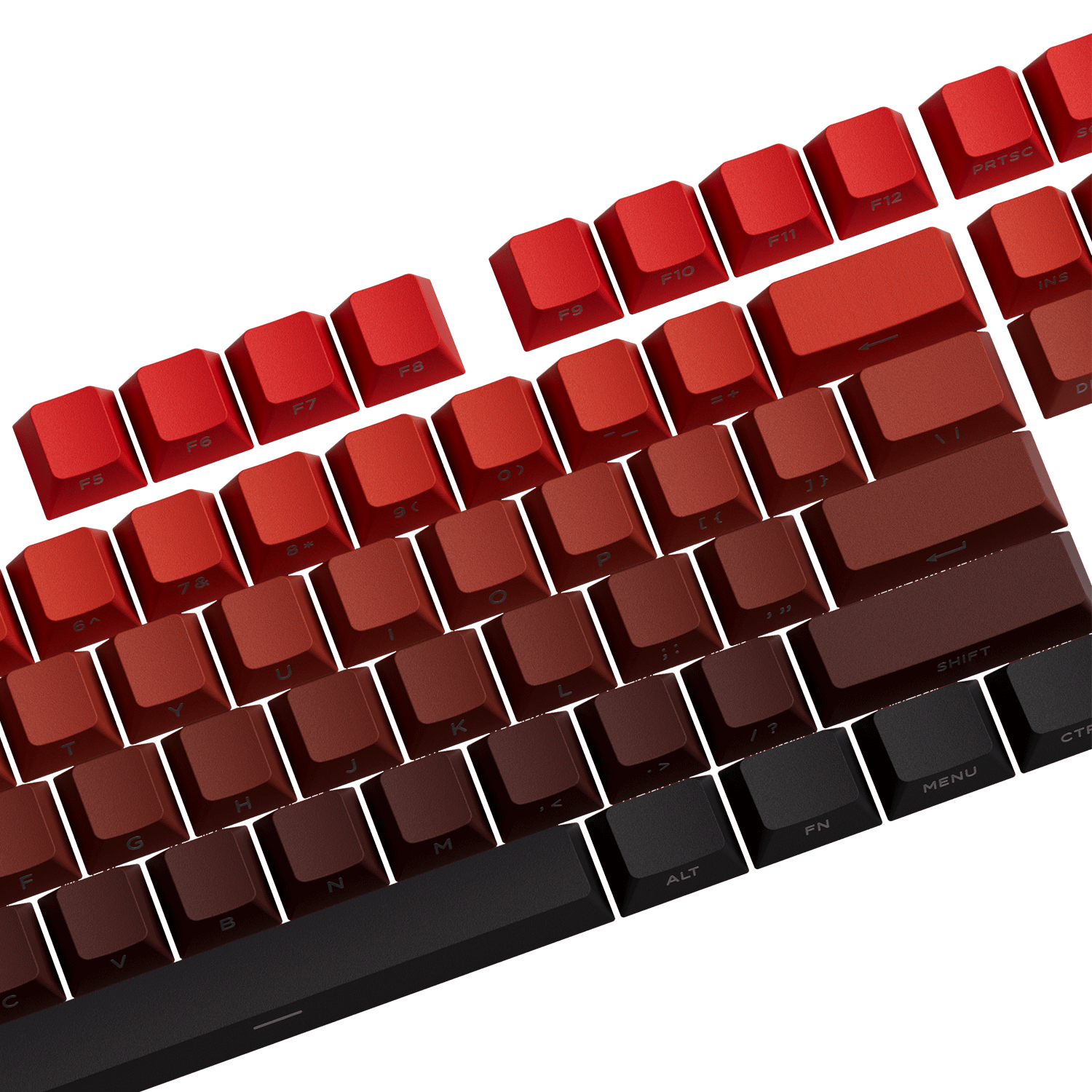Blaze Gradient Keycap Set Key Side Details