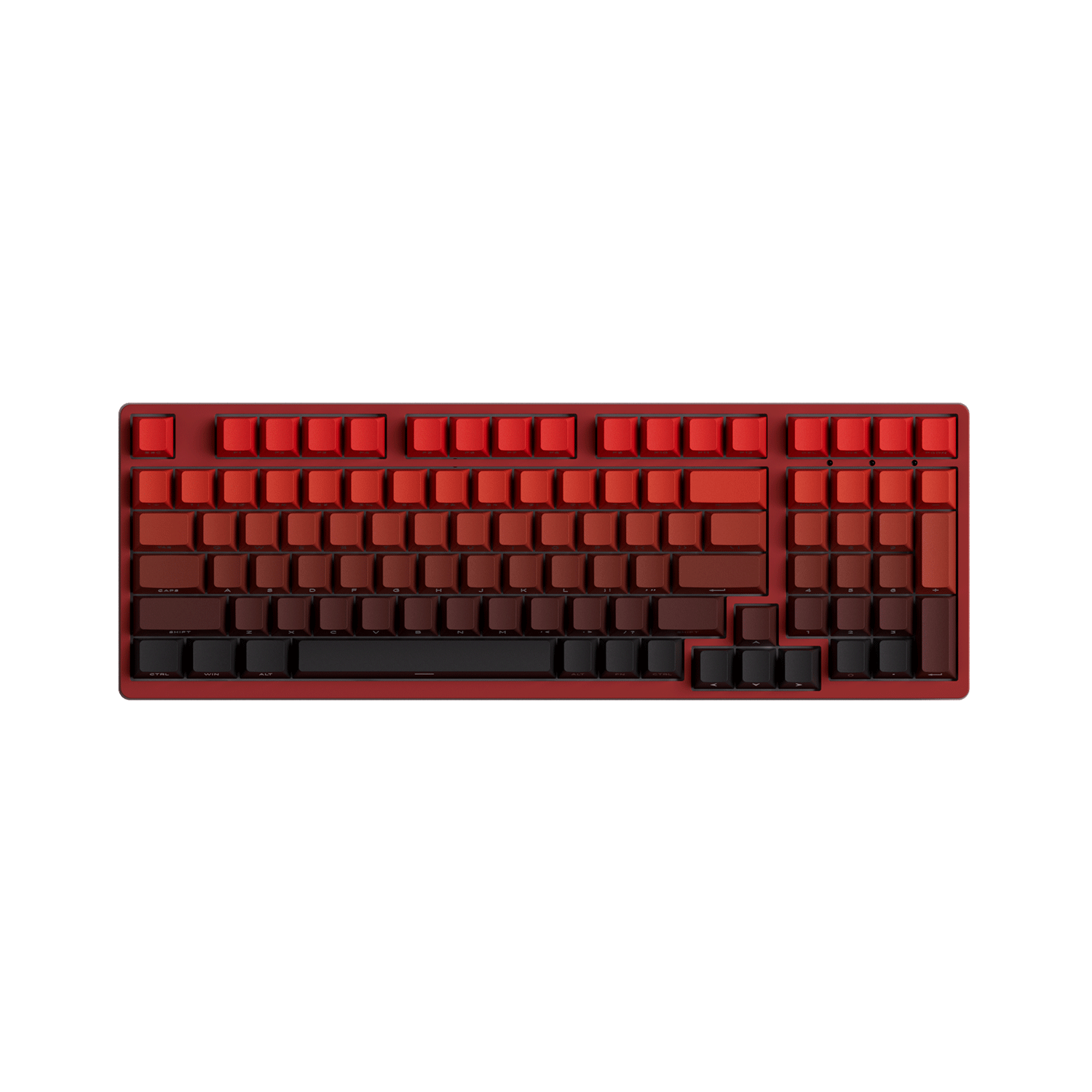 Blaze Gradient Keycap Set Install on the 1800 Compact Keyboard