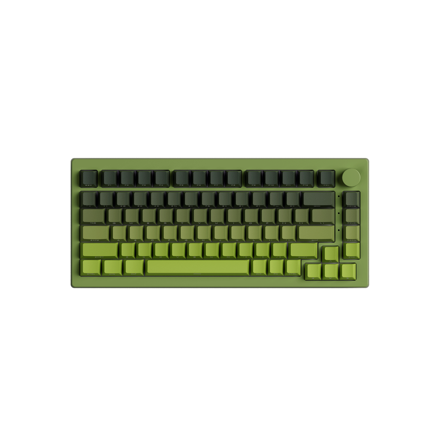 Forest Gradient Keycap Set Install on the 75% Keyboard