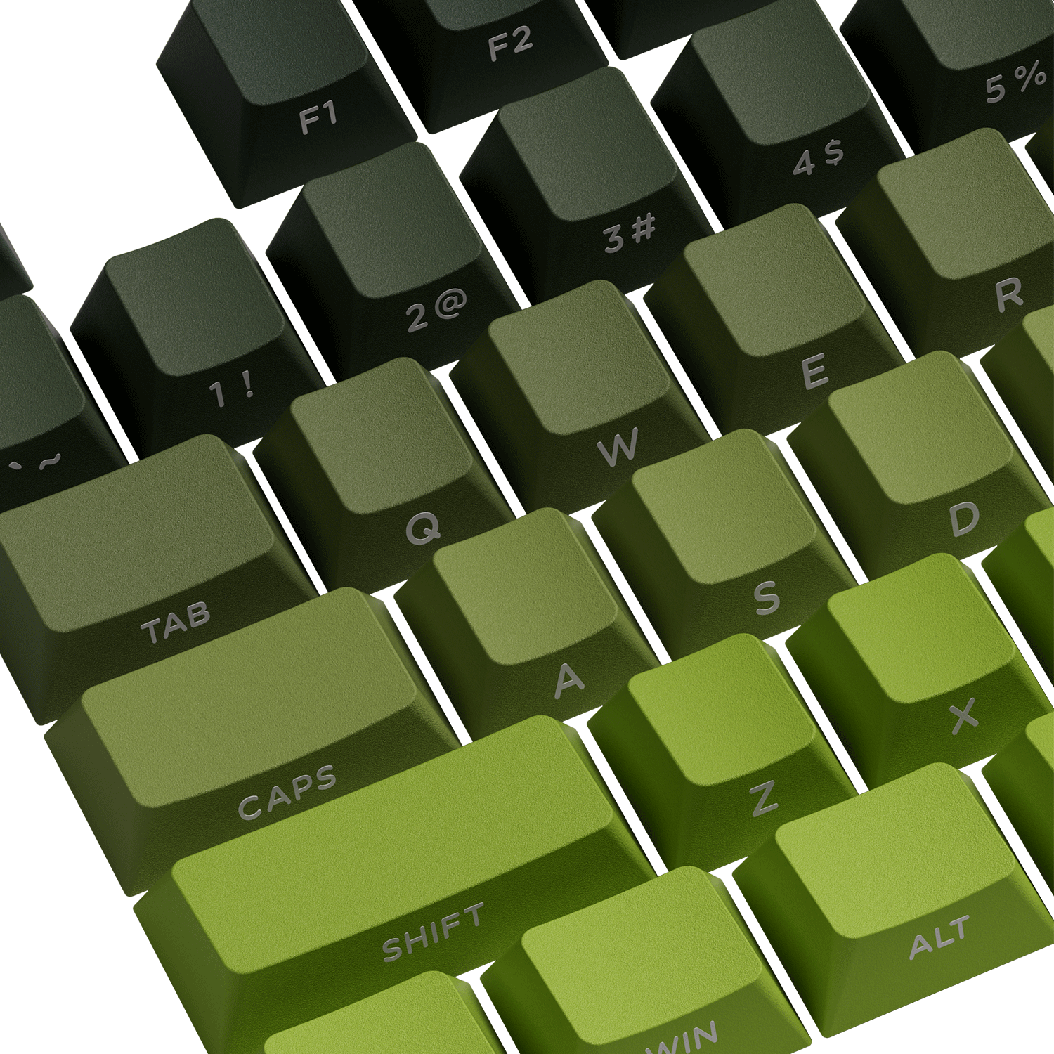 Forest Gradient Keycap Set Key Details
