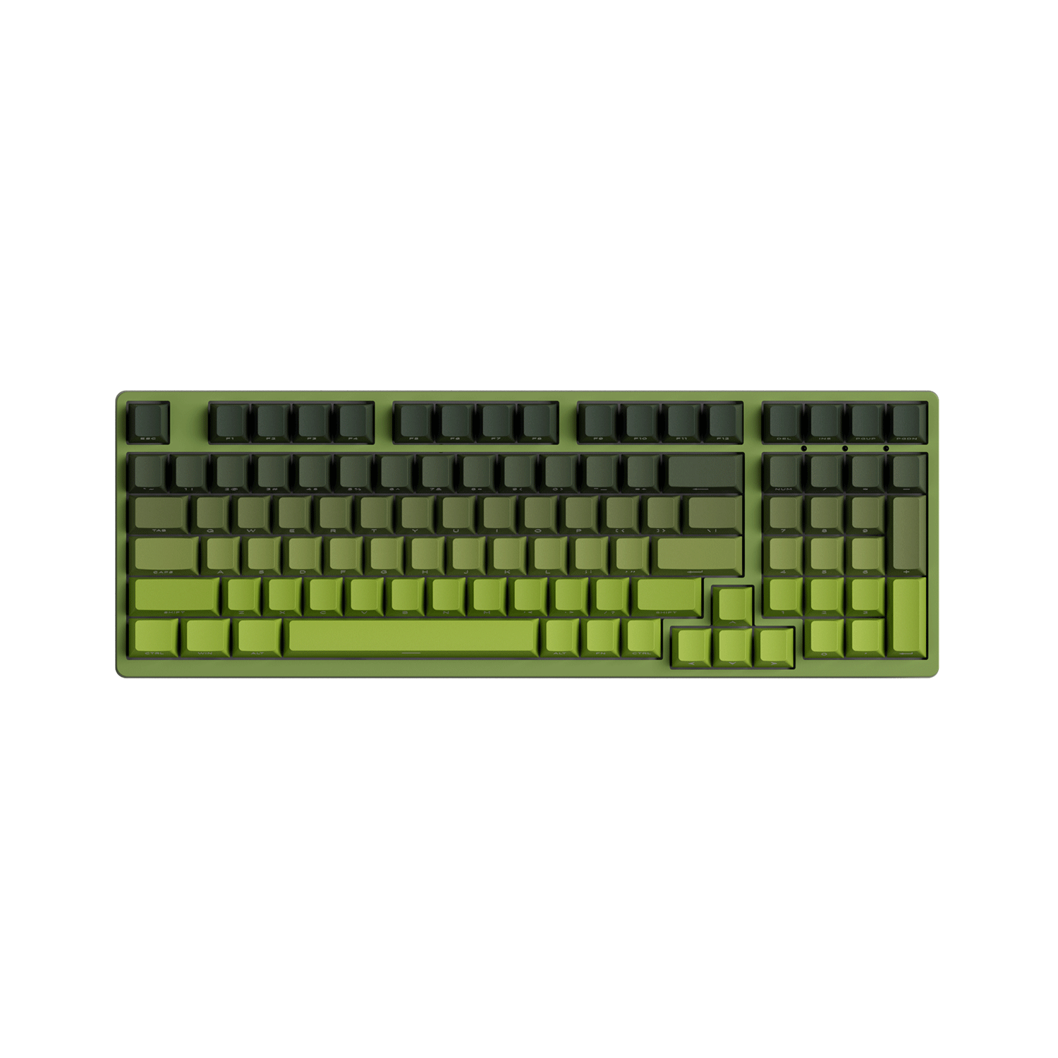 Forest Gradient Keycap Set Install on the 1800 Compact Keyboard