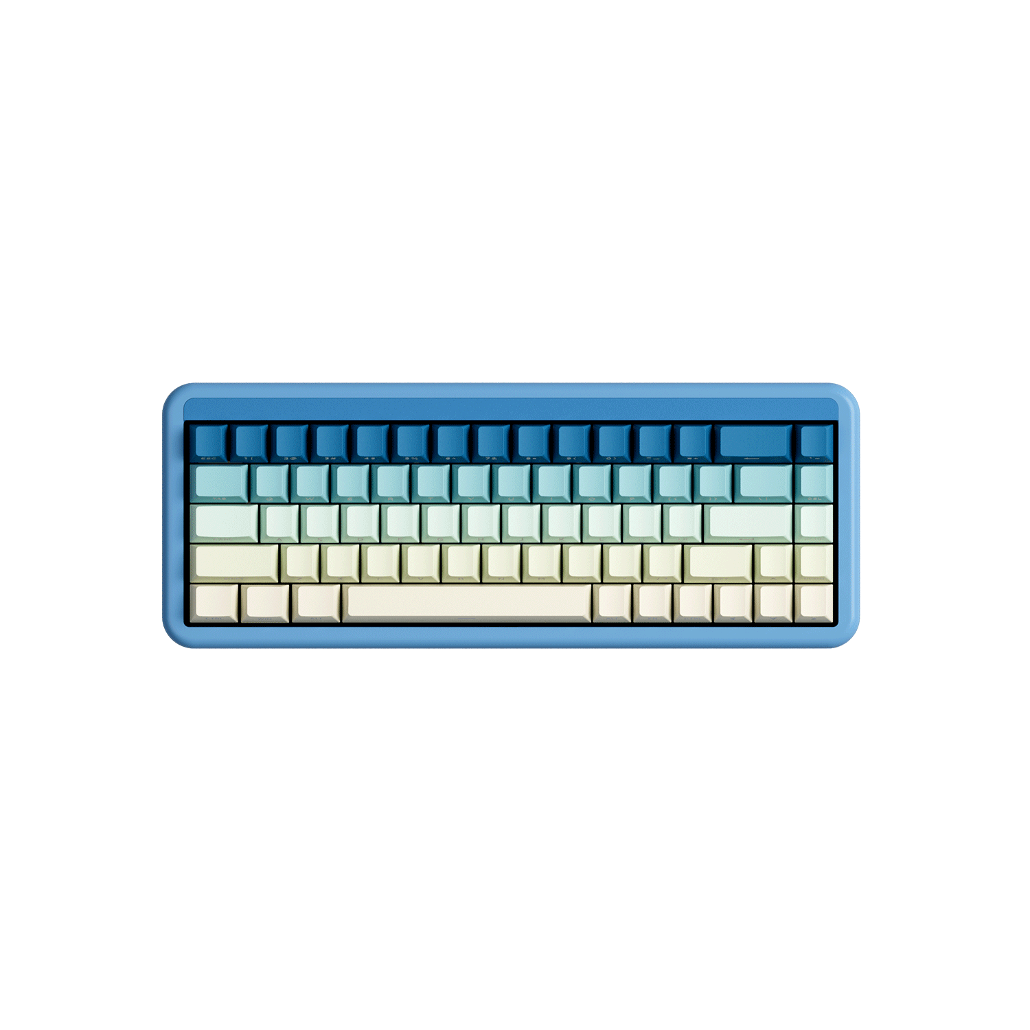 Iris Gradient Keycap Set Install on the 60% Keyboard