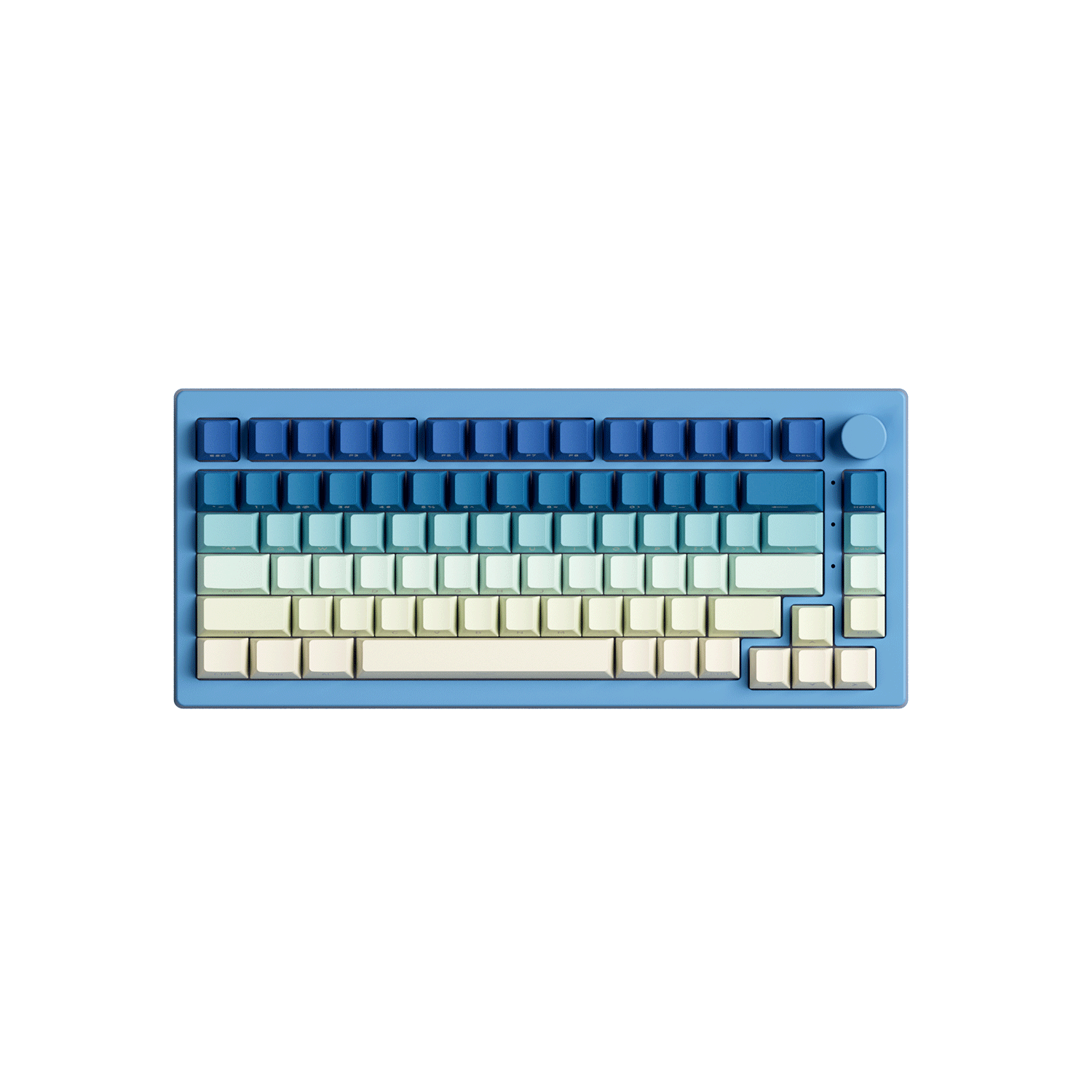 Iris Gradient Keycap Set Install on the 75% Keyboard