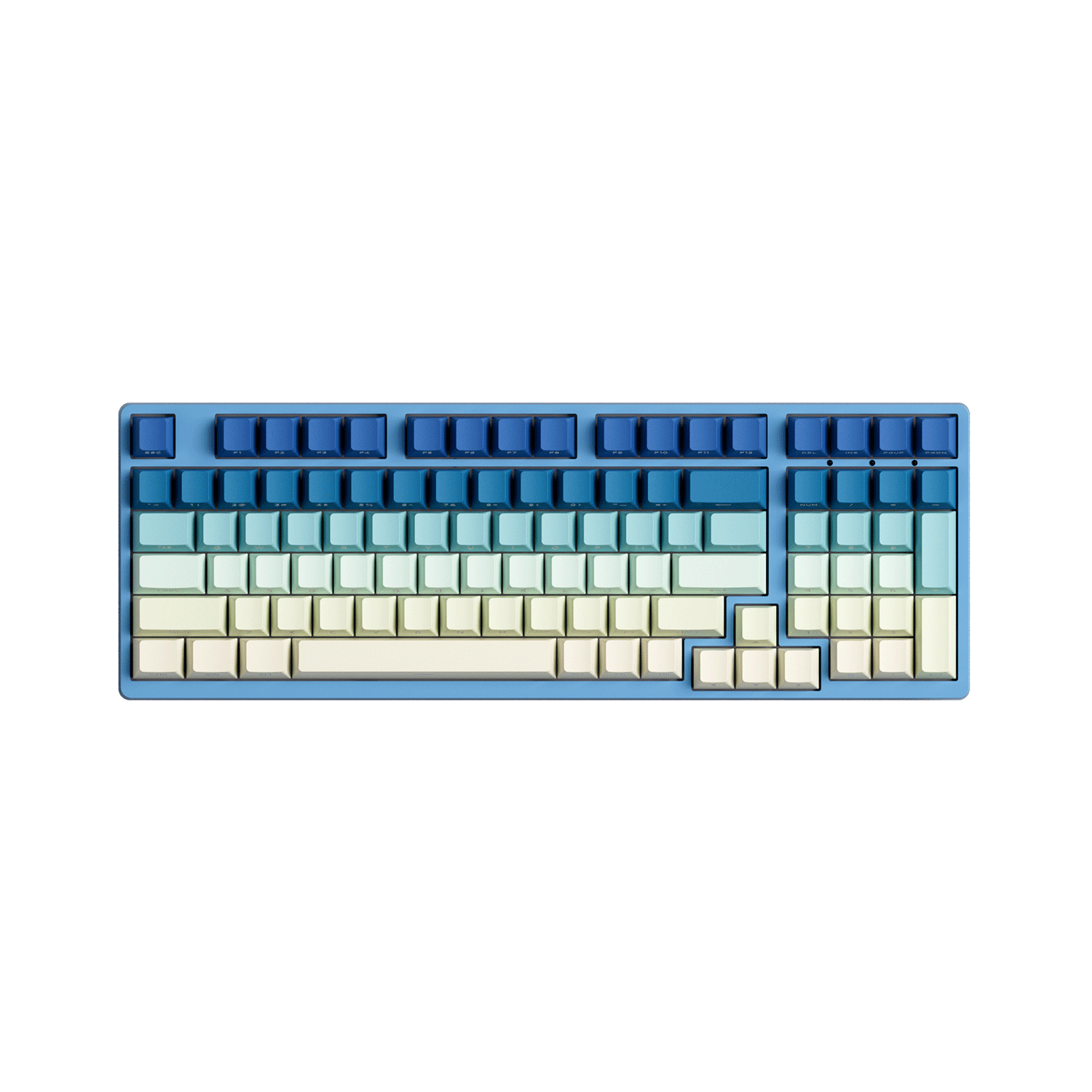 Iris Gradient Keycap Set Install on the 1800 Compact Keyboard