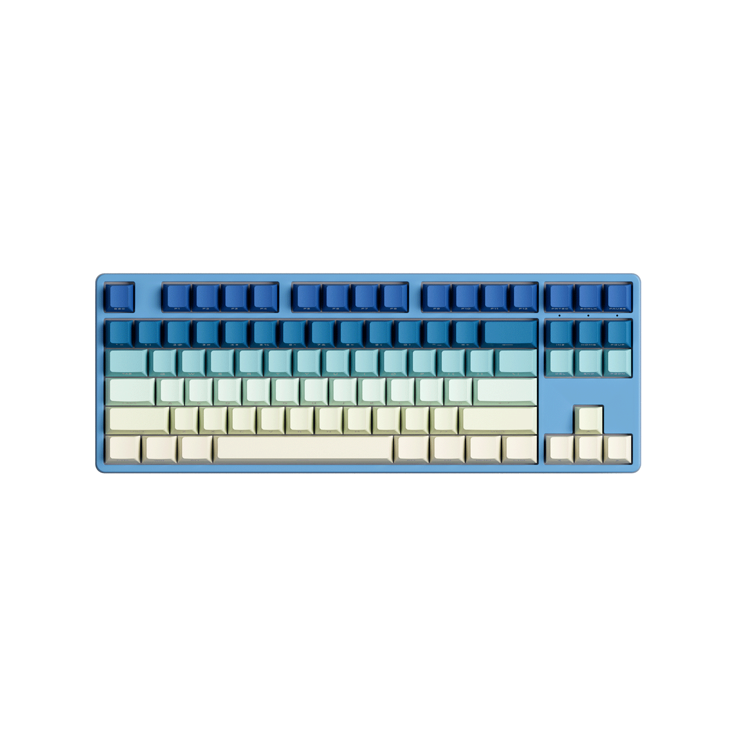 Iris Gradient Keycap Set Install on the TKL Keyboard