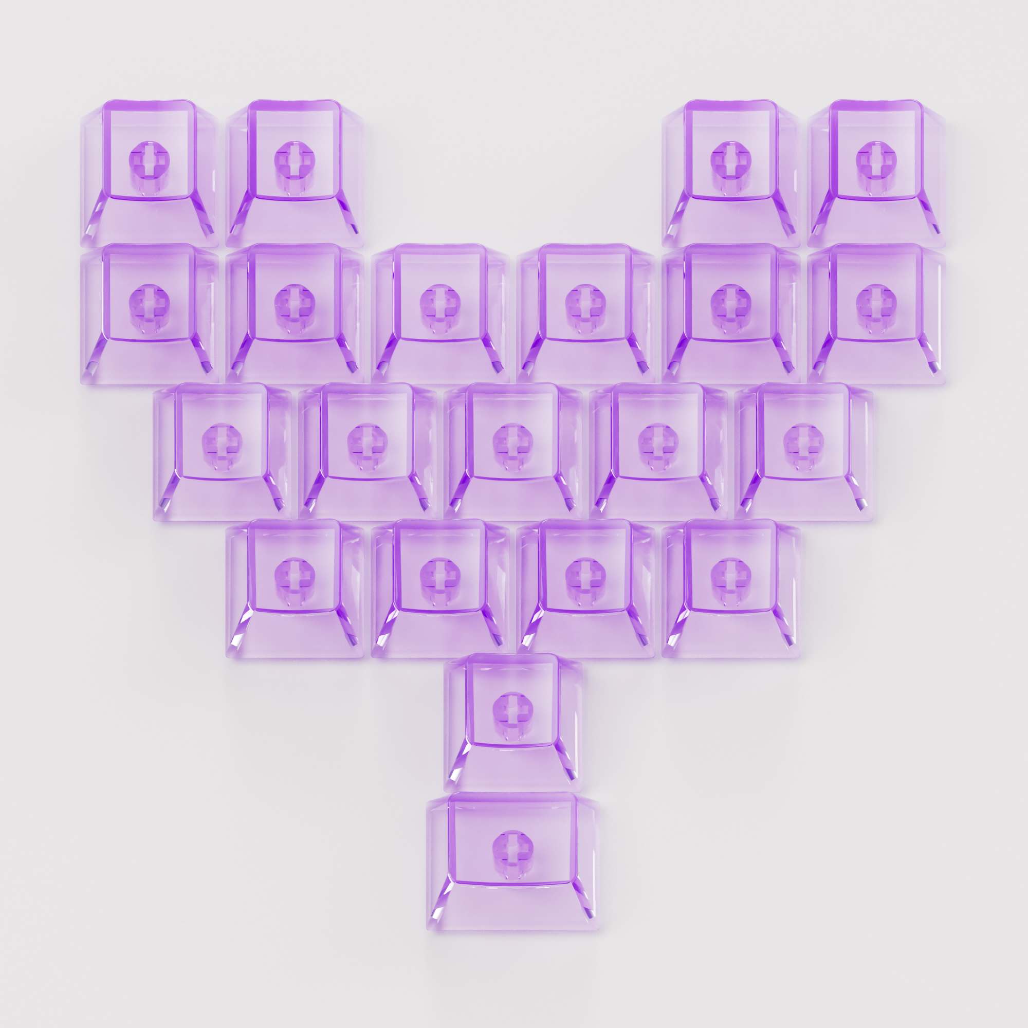 Veekos purple love keycaps