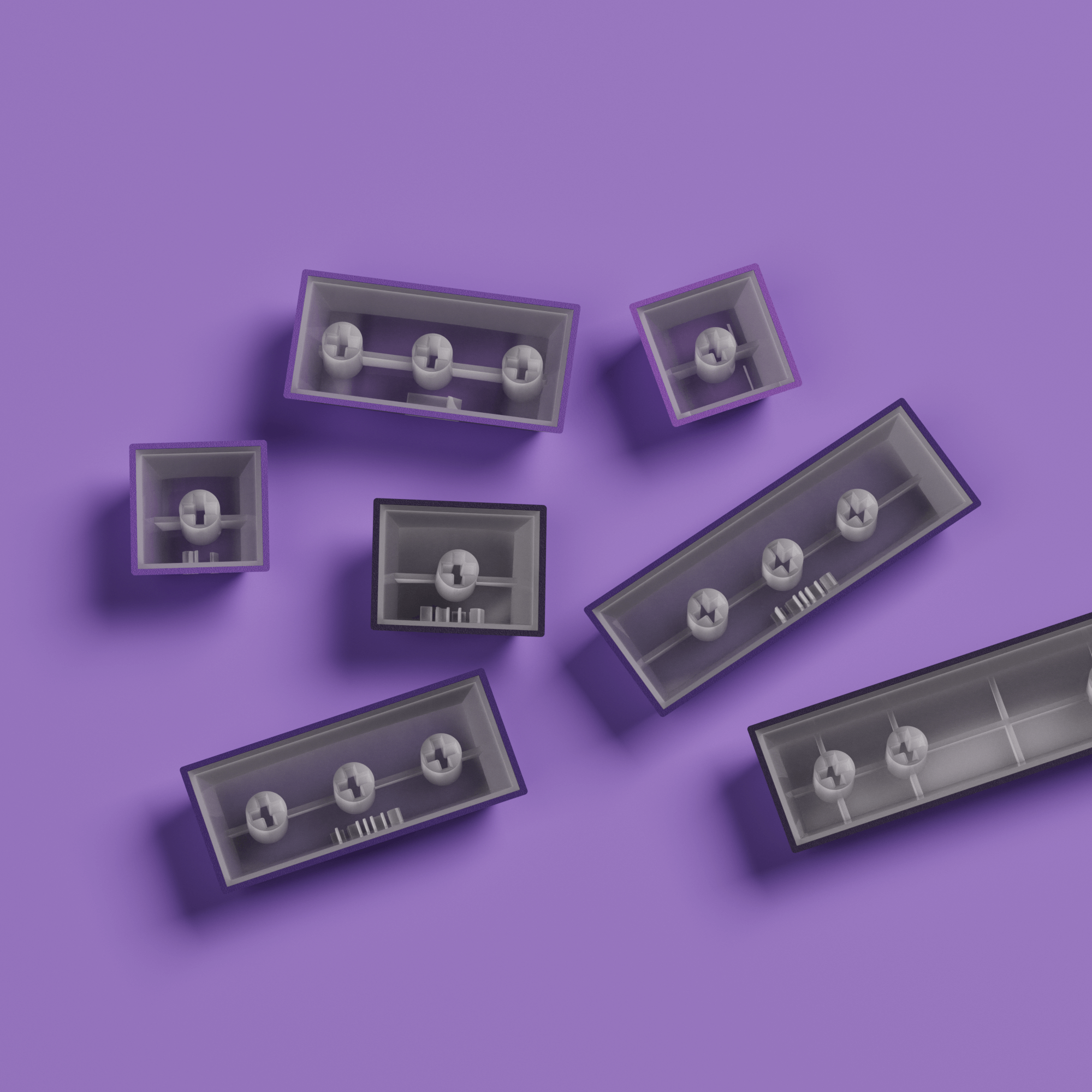 Purple Gradient Keycap Set MX Switch Compatibility