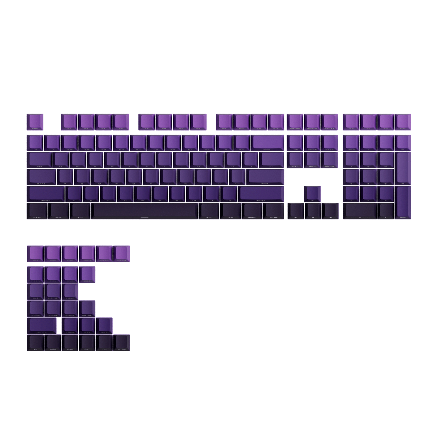 Purple Gradient Keycap Set (135-Key)