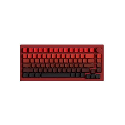 Blaze Gradient Keycap Set Install on the 75% Keyboard