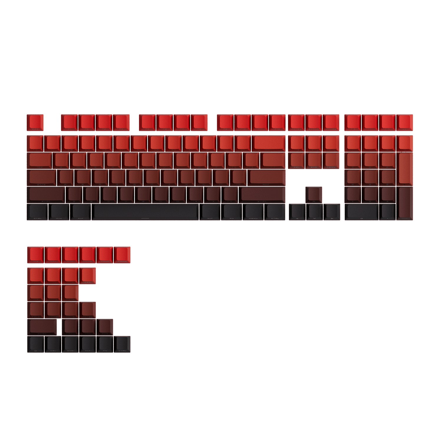 Veekos Blaze Gradient Keycap Set (135-Key)