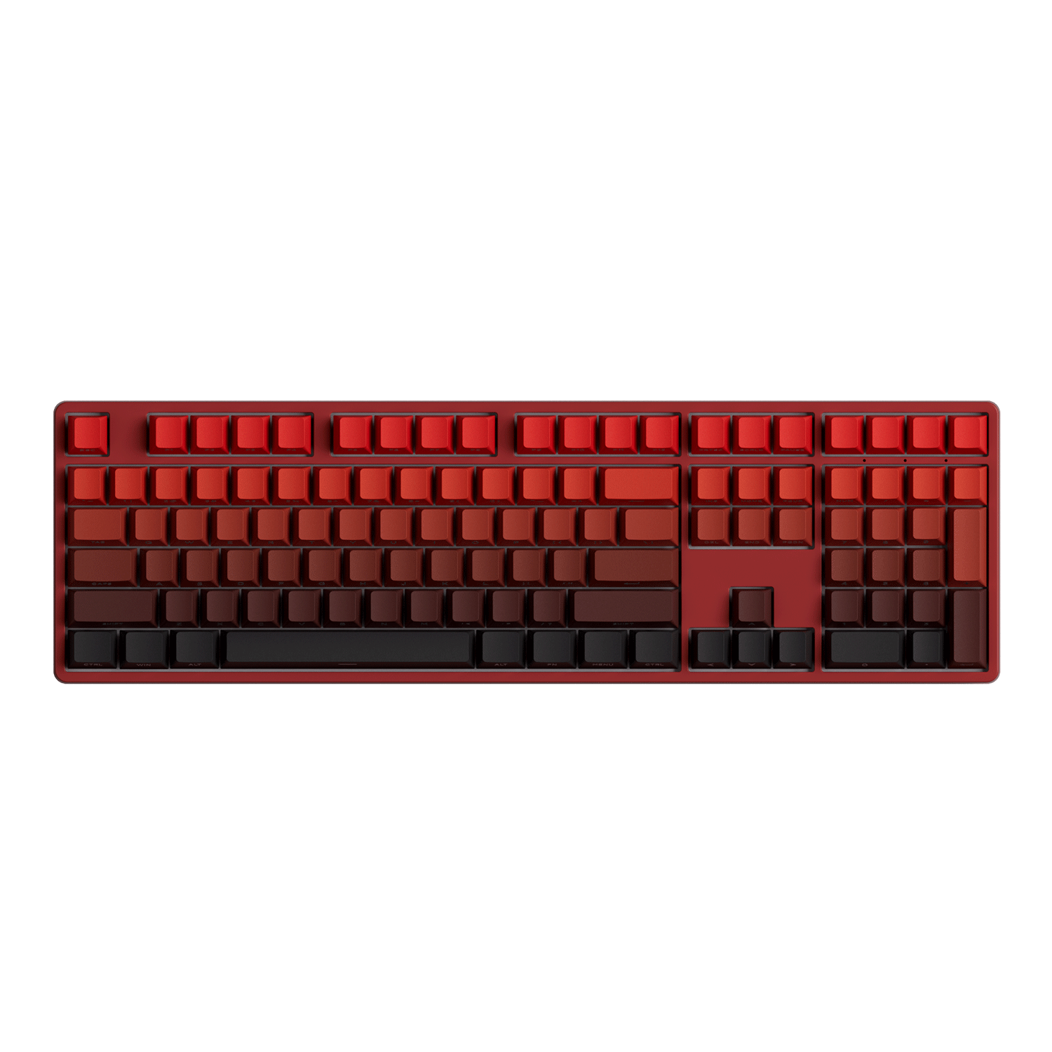 Blaze Gradient Keycap Set Install on the Full Size Keyboard
