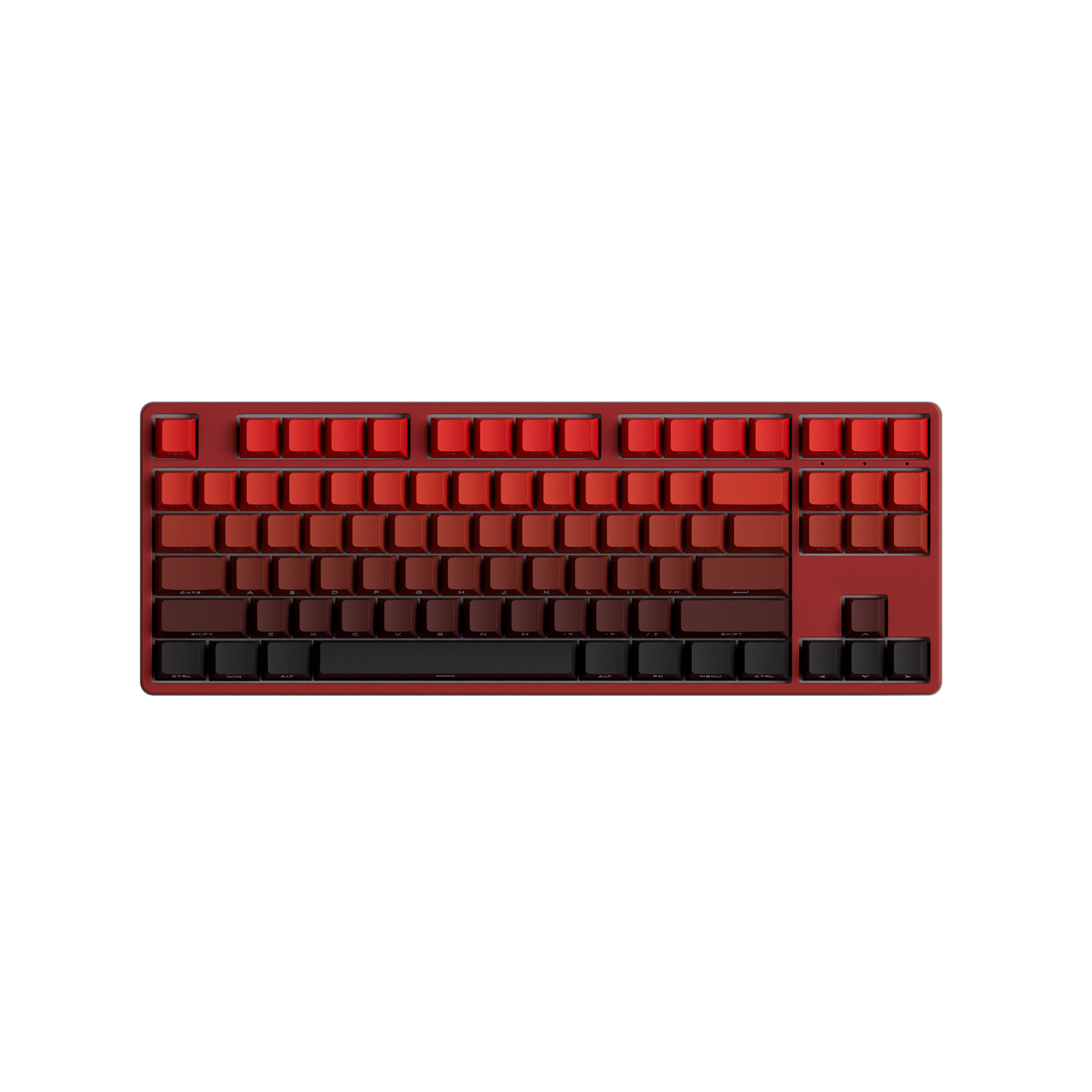Blaze Gradient Keycap Set Install on the TKL Keyboard