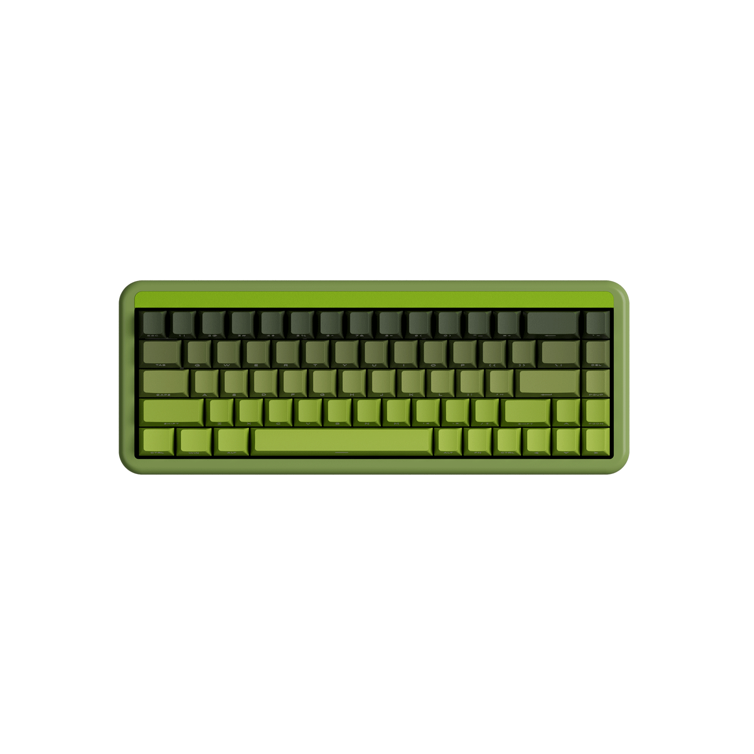 Forest Gradient Keycap Set Install on the 60% Keyboard