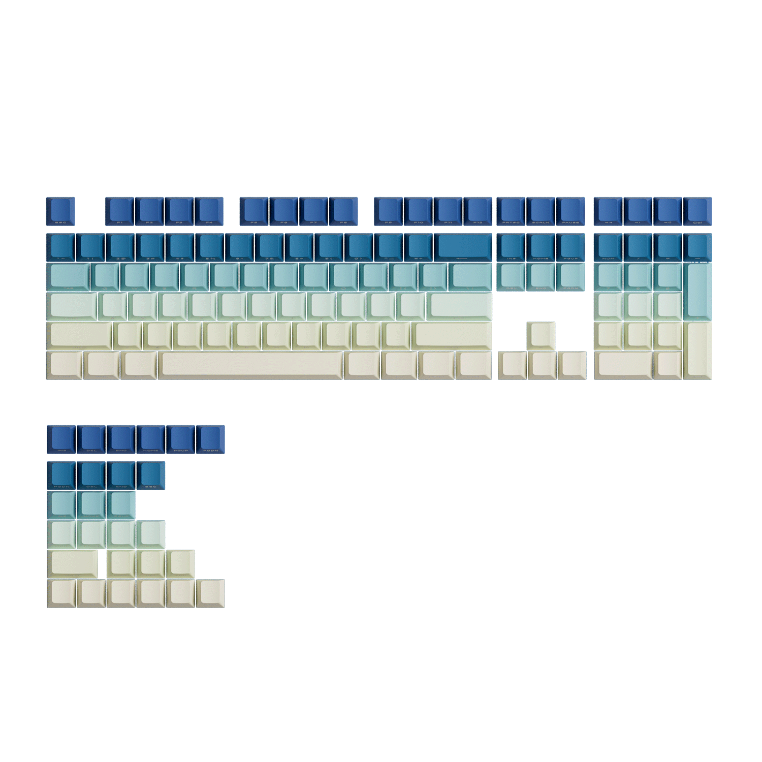 Gradient Key Type Iris Gradient Keycap Set (135-Key) – Veekos