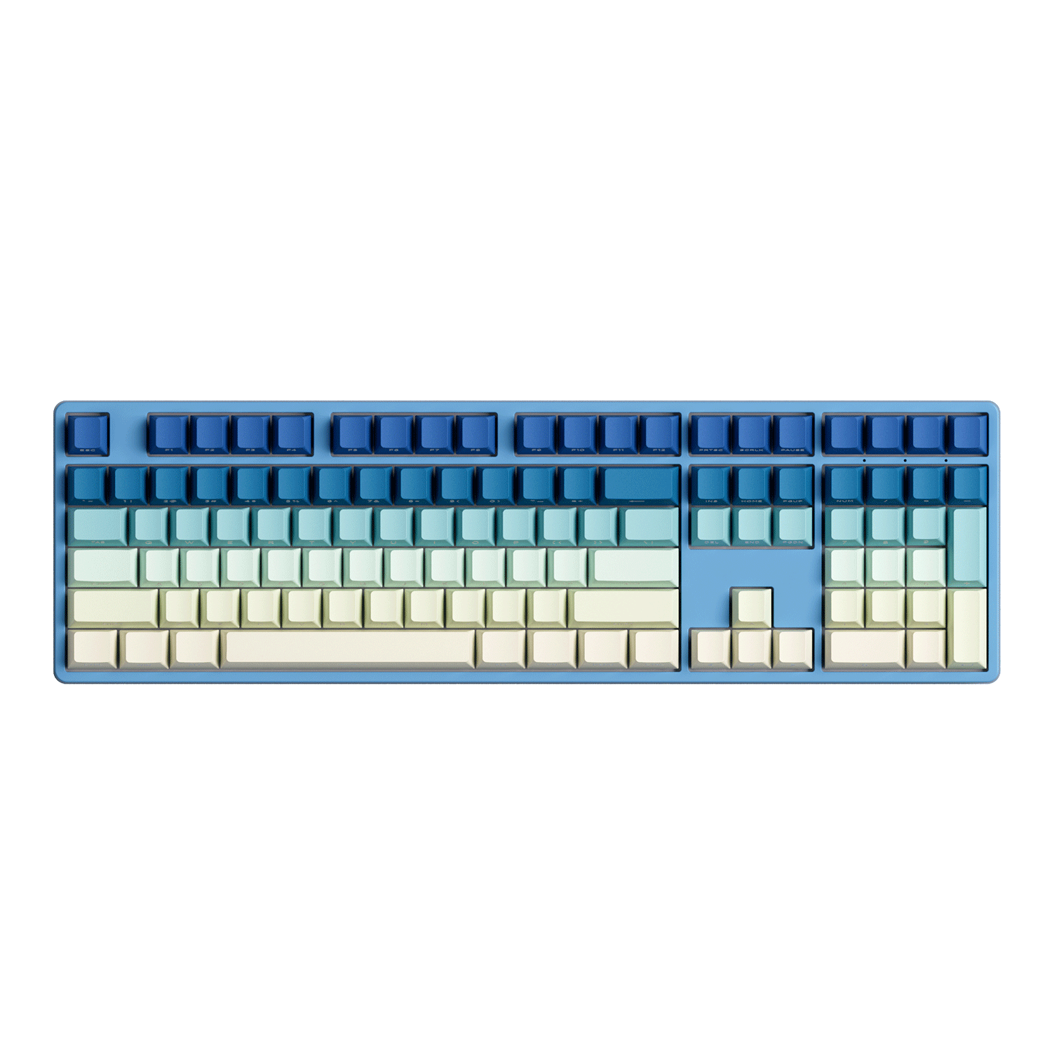 Iris Gradient Keycap Set Install on the Full Size Keyboard