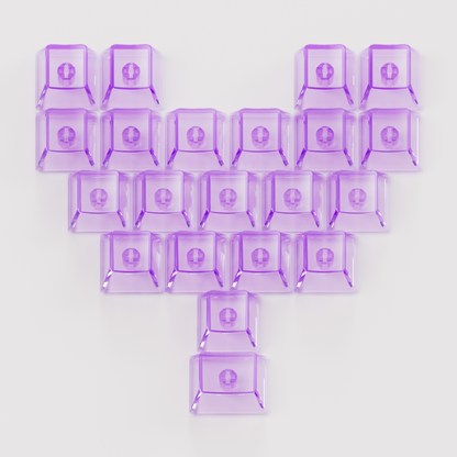 Veekos purple love keycaps