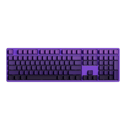 Purple Gradient Keycap Set Install on the Full Size Keyboard