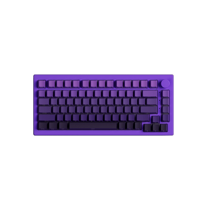 Purple Gradient Keycap Set Install on the 75% Keyboard
